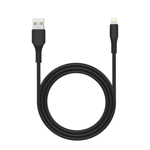 Rockrose Alpha AL 1M Lightning to USB Fast Charge - Black
